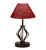Maroon Shade Table Lamp With Shade Table Lamp With Iron Base