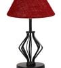 Maroon Shade Table Lamp With Shade Table Lamp With Iron Base