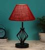 Maroon Shade Table Lamp With Shade Table Lamp With Iron Base