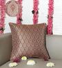 Maroon Silk   Traditional 16x16 inches Cushion Covers (1pc)