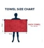 Maroon Solid 400 GSM Microfiber Bath Towel