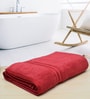 Maroon Solid 500 GSM Cotton Bath Towel