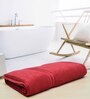Maroon Solid 500 GSM Cotton Bath Towel