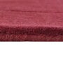 Maroon Solid Wool 3 ft x 5 ft Hand Tufted Carpet