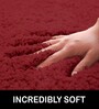 Maroon Solid Microfiber 3 X 5 Feet Tufted Carpet