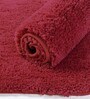 Maroon Solid Microfiber 3 X 5 Feet Tufted Carpet