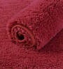 Maroon Solid Microfibre 17x12 Inches AntiSkid Door Mat