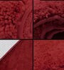 Maroon Solid Microfibre 17x12 Inches AntiSkid Door Mat