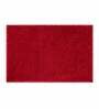 Maroon Solid Microfibre 23x15 Inches AntiSkid Bath Mat
