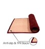 Maroon Solid Microfibre 24x16 Inches Anti Skid 2 Bathmat