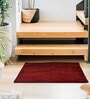 Maroon Solid Microfibre 24x16 Inches Anti Skid 2 Bathmat