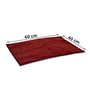 Maroon Solid Microfibre 24x16 Inches Anti Skid 2 Bathmat