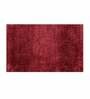 Maroon Solid Microfibre 30x18 Inches AntiSkid Bath Mat