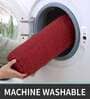 Maroon Solid Microfibre 36x24 Inches AntiSkid Bath Mat