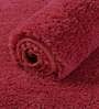 Maroon Solid Microfibre 36x24 Inches AntiSkid Bath Mat