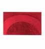 Maroon Solid Polyester 30x18 Inches AntiSkid Bath Mat