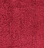 Maroon Solid Polyester 32x20 Inches Stain Resistant 1 Bathmat & 1 Contour Mat