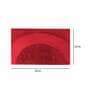 Maroon Solid Polyester 36x24 Inches AntiSkid Bath Mat