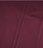 Burgundy Solid 400 TC  Cotton Satin King Bedsheet With 2 Pillow Covers