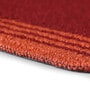 Maroon Geometric Polypropylene 24x16 Inches AntiSkid Bath Mat