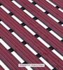 Maroon Striped PVC 24x19 Inches Antiskid Shower Bath Mat