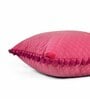 Maroon Textured Velvet 16 x 16 Inches Cushion Covers (Set of 5)
