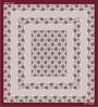 Maroon Traditional 120 TC 100% Cotton Queen Bedsheet With 2 Pillow Covers