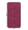 Maroon Geometric Cotton 17x25 Inches AntiSkid (Set of 2) Bath Mats