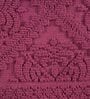 Maroon Geometric Cotton 17x25 Inches AntiSkid (Set of 2) Bath Mats