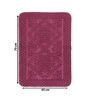 Maroon Geometric Cotton 17x25 Inches AntiSkid (Set of 2) Bath Mats