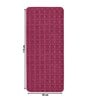 Maroon Geometric Cotton 17x39 Inches AntiSkid Bath Mat