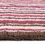 Maroon Stripe Cotton 19x27 Inches AntiSkid Bath Mat