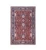 Maroon Traditional Hand Woven 3 Ft X 2 Ft Dhurrie