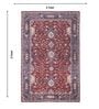 Maroon Traditional Hand Woven 3 Ft X 2 Ft Dhurrie