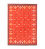 Maroon Traditional Hand Woven 5 Ft X 3 Ft  Dhurrie