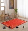 Maroon Traditional Hand Woven 5 Ft X 3 Ft  Dhurrie