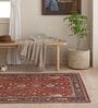 Maroon Traditional Hand Woven 6 Ft X 4 Ft  Dhurrie