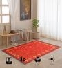 Maroon Traditional Hand Woven 6 Ft X 4 Ft  Dhurrie