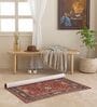 Maroon Traditional Hand Woven 6 Ft X 4 Ft  Dhurrie