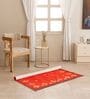 Maroon Traditional Hand Woven 6 Ft X 4 Ft  Dhurrie