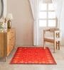 Maroon Traditional Hand Woven 6 Ft X 4 Ft  Dhurrie