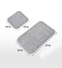 Maroon Traditional Microfibre 19x27 Inches AntiSkid (Set of 2) Bath Mats