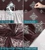 Maroon Traditional Polyester 73x57 Inches 2 Seater Sofa Cover