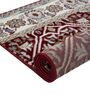 Maroon Traditional PP Heatset 5 x 7 Feet  Machine -Made Carpet