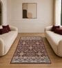 Maroon Traditional PP Heatset 6 x 9 Feet  Machine -Made Carpet