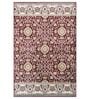 Maroon Traditional PP Heatset 6 x 9 Feet  Machine -Made Carpet