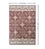 Maroon Traditional PP Heatset 6 x 9 Feet  Machine -Made Carpet