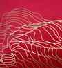 Maroon Velvet Abstract 16X16 Inches Cushion Covers (Pack of 2)