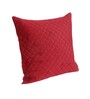 Maroon Velvet Textured 16x16 inches Cushion Covers (Pack of 2)