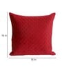 Maroon Velvet Textured 16x16 inches Cushion Covers (Pack of 2)